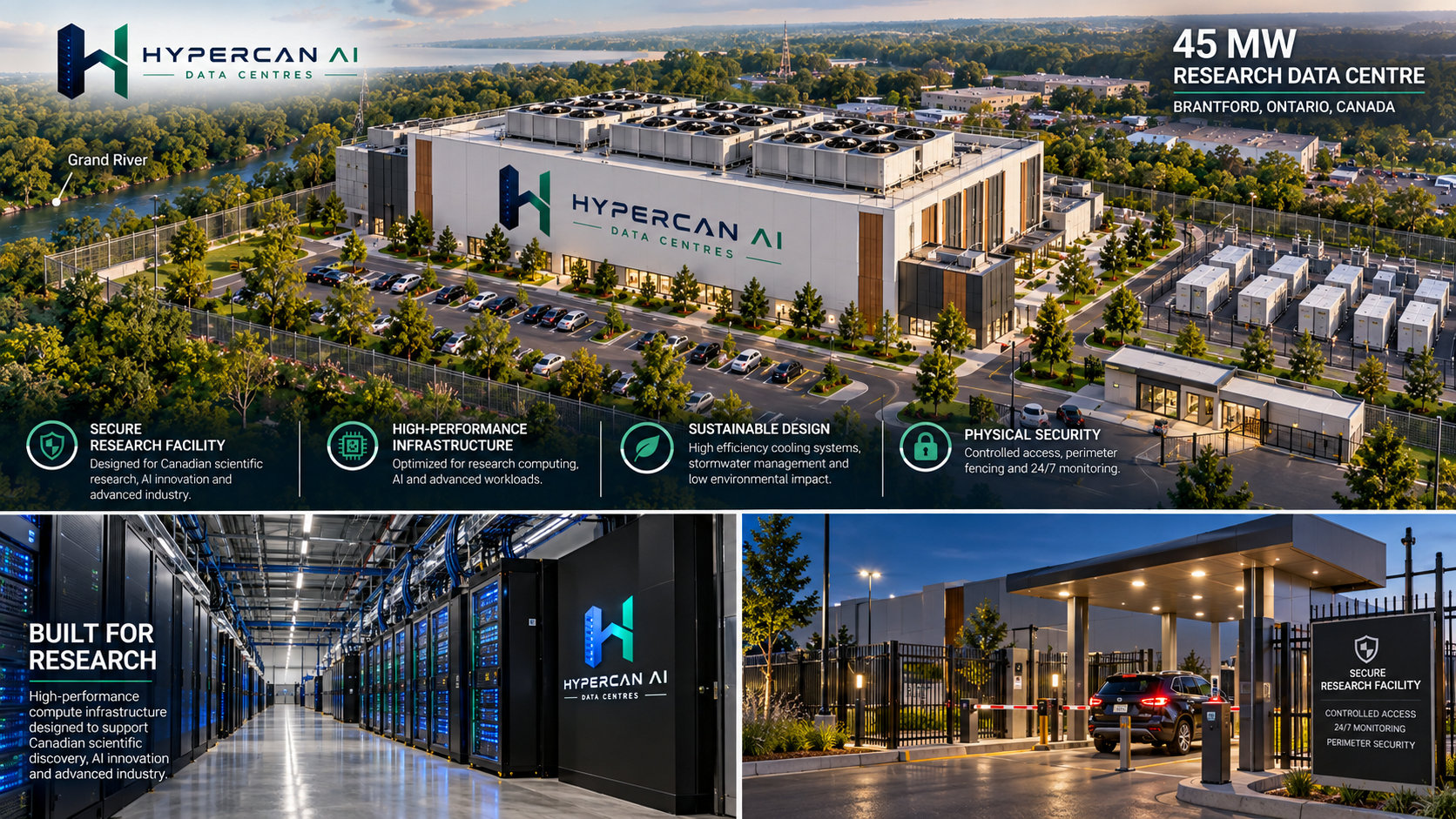 Brantford secure research data centre promotional imagery